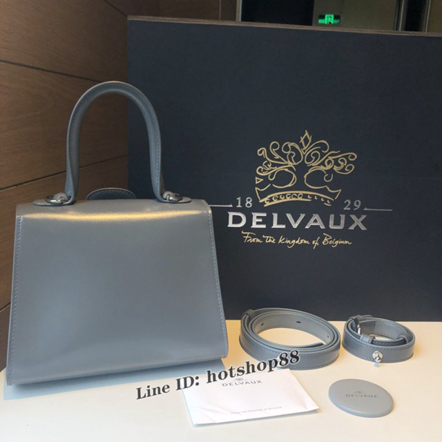 Delvaux頂級原單Brillant box皮雙環白色手提女包 德爾沃專櫃經典Brillant PM包袋 bxs1121